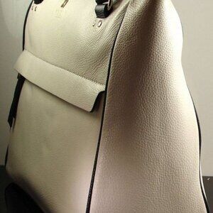 Kate Spade Handbag Cream Pebbled Leather Shoulder Bag